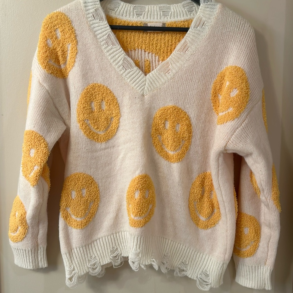 Smiley face sweater